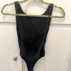 American Apparel Sleeveless Deep Cut body suit